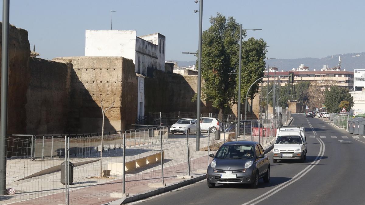 Ronda del Marrubial durante las obras.