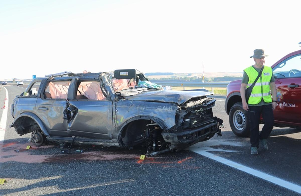 Accidente de tráfico mortal en Herrera de Pisuerga