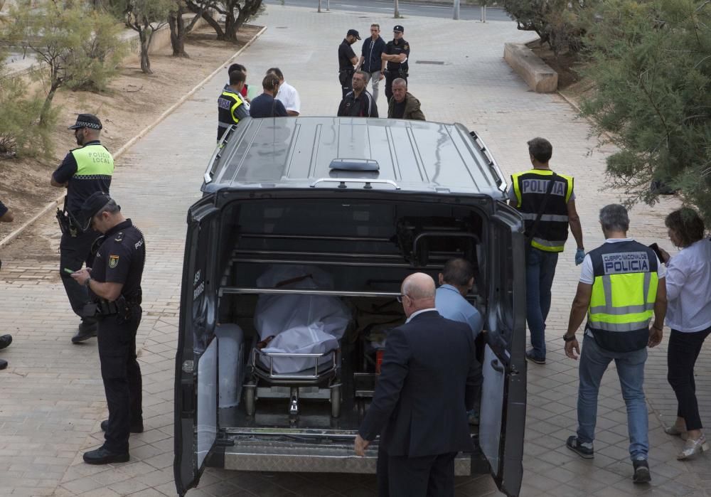 Hallan el cadáver de un indigente bajo un puente en la calle Teulada de Alicante