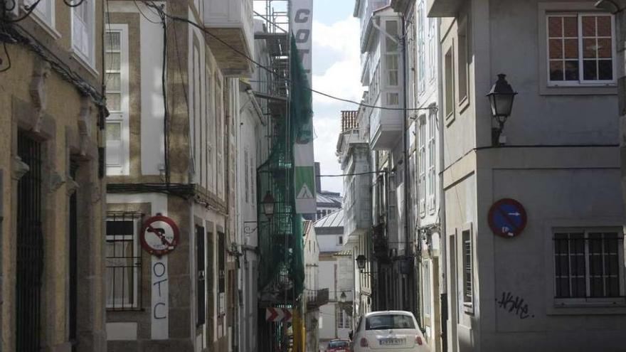 Obras en un edificio de la Ciudad Vieja.