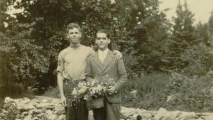 Federico García Lorca y Philip Cummings, en 1929 en Eden Mills