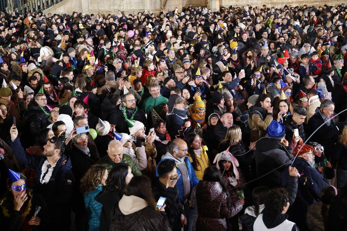 Santiago festeja la llegada del Año Nuevo