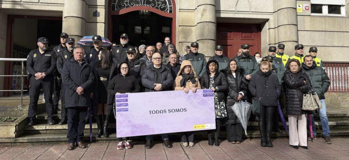 Concentración contra la violencia machista en Ourense. |  I.O.