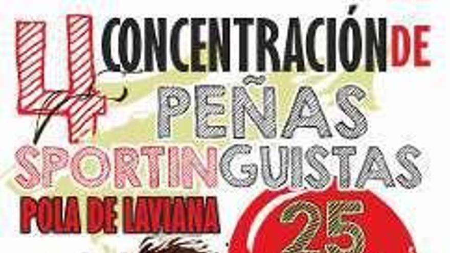 El cartel de la concentración de peñas.