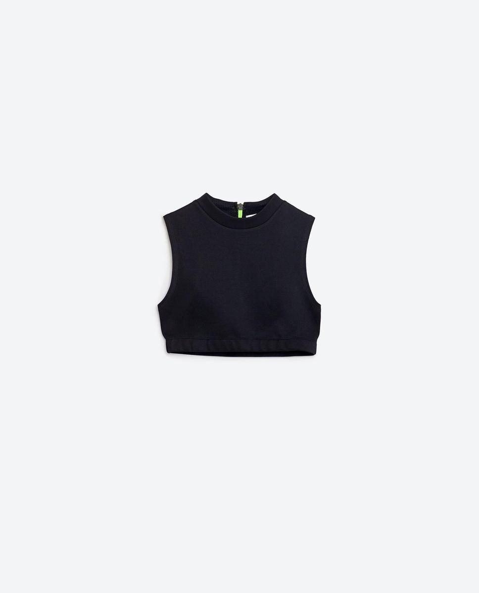 Zara Gymwear, top con abertuas