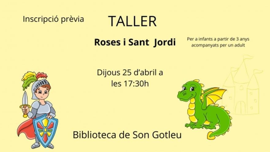 Taller: Roses i sant Jordi, a càrrec del personal bibliotecari
