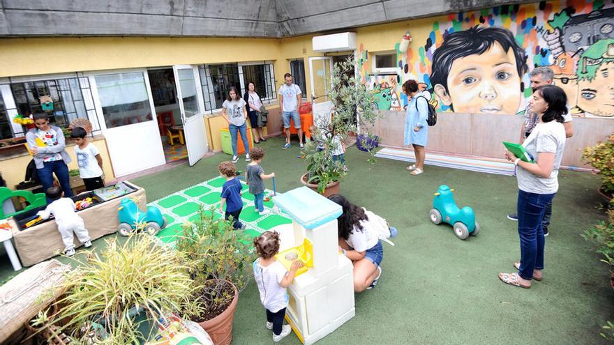 Un momento del recreo en una guardería en Galicia // Roller