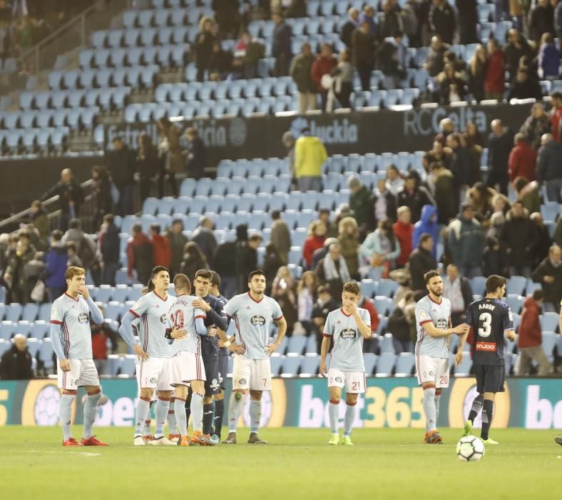 Las mejores fotos del empate entre el Celta y el Espanyol en la jornada 23 en Balaídos.