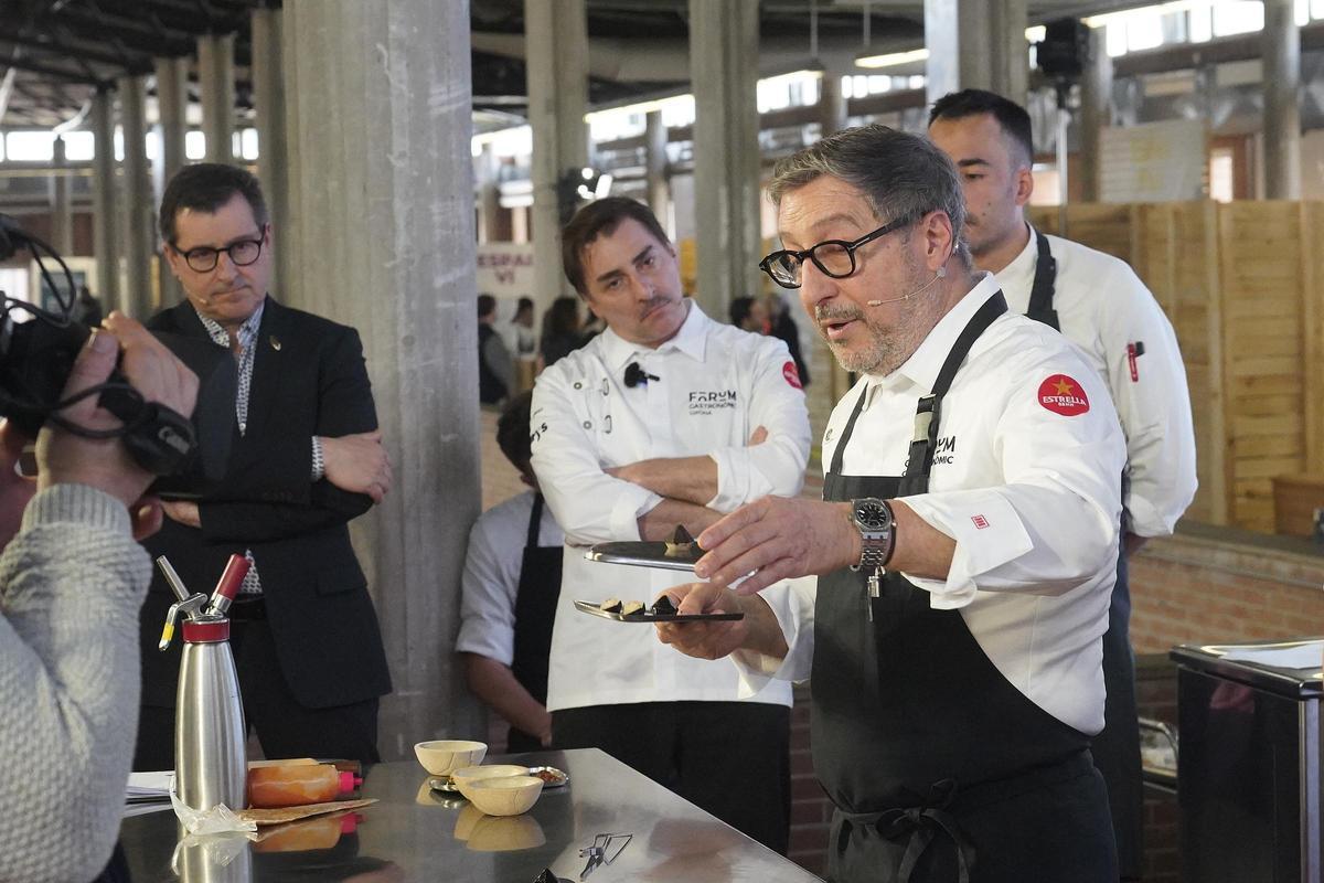 Les fotos dels germans Roca a la ponència del Fòrum Gastronòmic de Girona