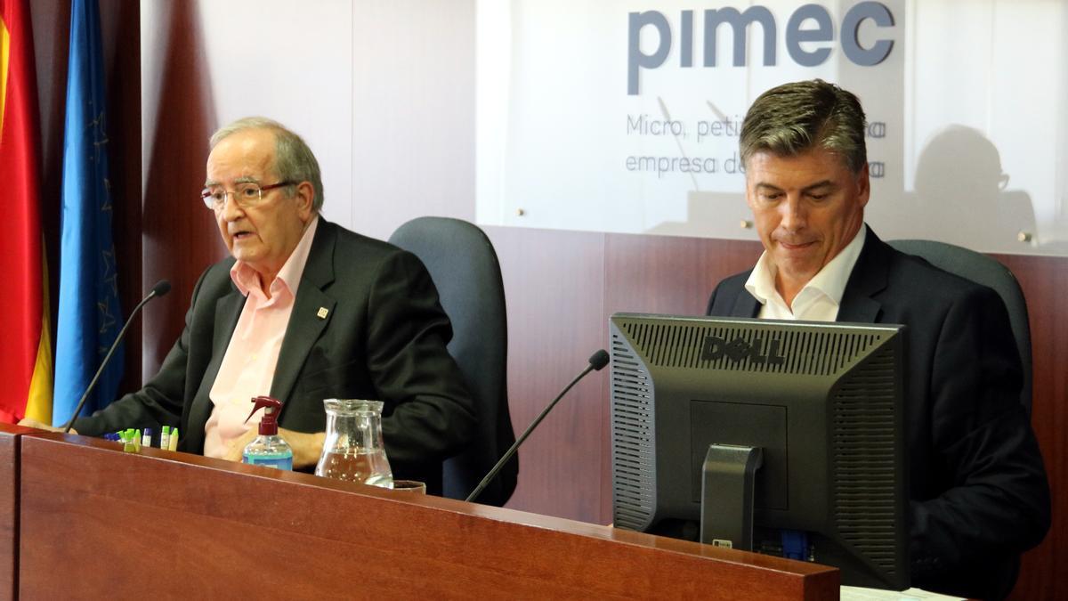 Josep González y Anotni Cañete, de Pimec