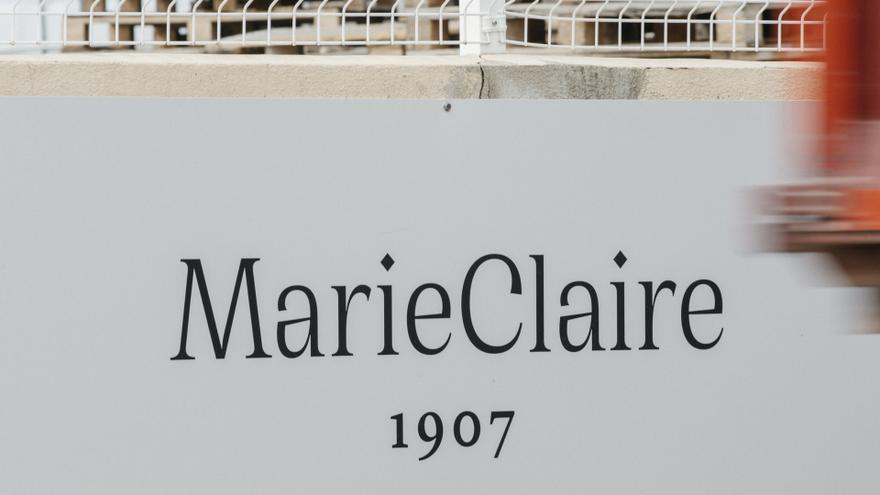 Rótulo de la fábrica de Marie Claire en Vilafranca
