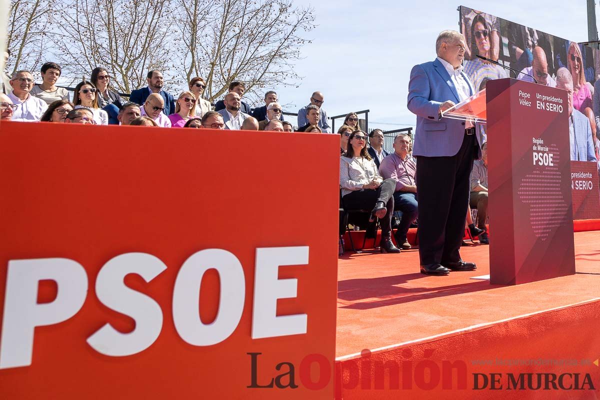 Presentación de José Vélez como candidato del PSOE a la presidencia de la Comunidad