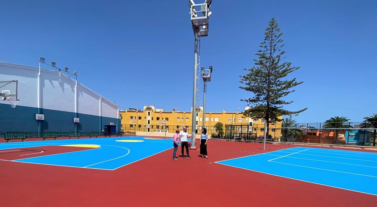 Imagen de la rehabilitación del Polideportivo García San Román.