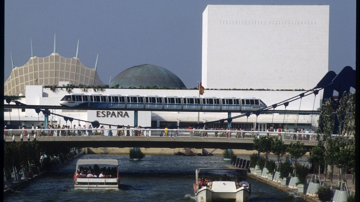 Vista de la Expo de Sevilla en el año 1992.