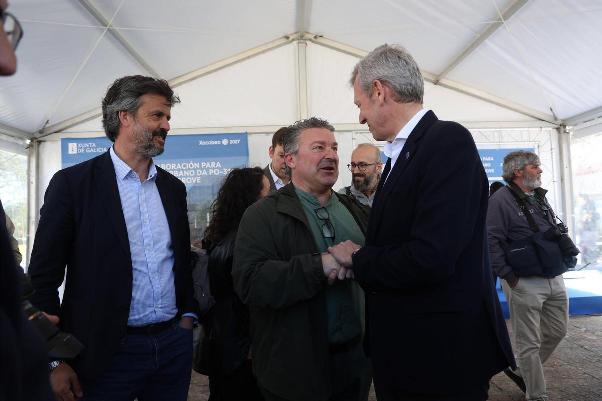 Alfonso Rueda en O Grove: una visita con mucha chicha política