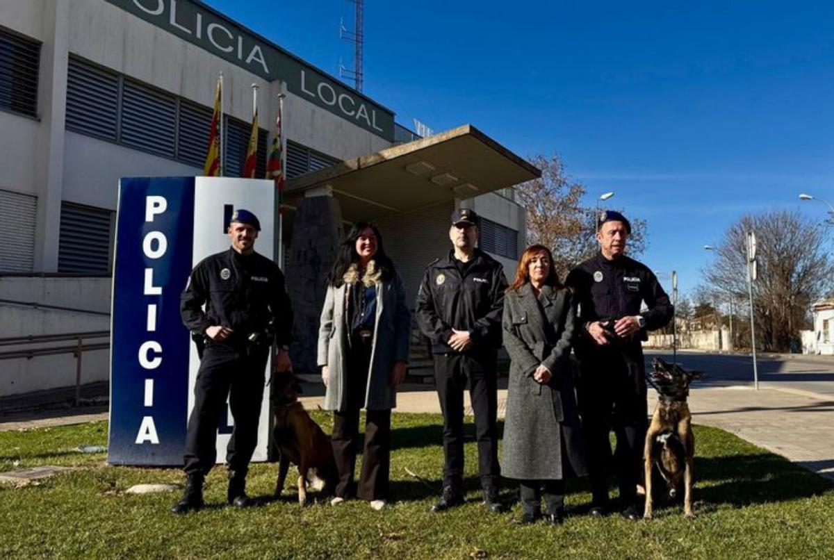 Presentación de la Unidad Canina de Apoyo de Huesca.