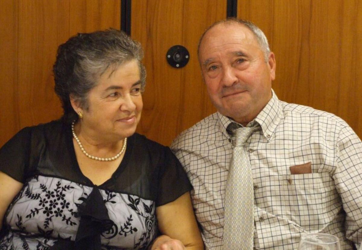 El día de la celebración de sus bodas de oro.