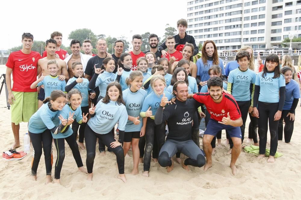 El Sporting entrena en San Lorenzo