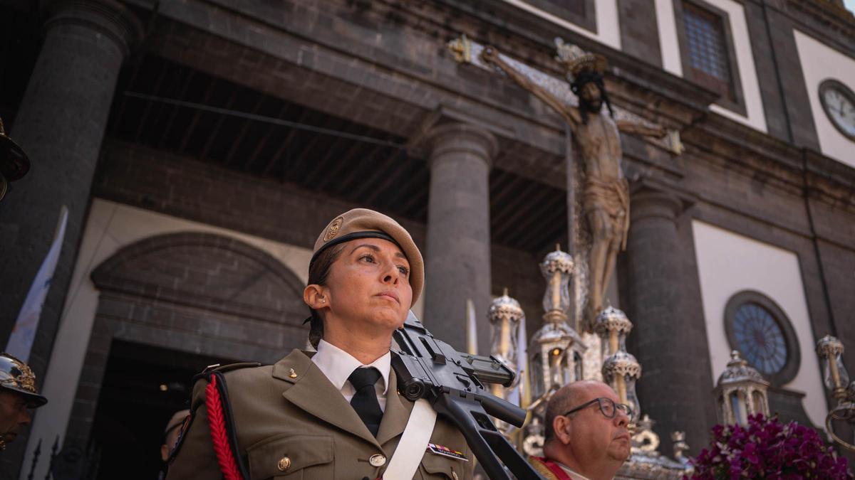 El Ejército escoltará el traslado del Cristo al puerto de Santa Cruz el 12 de junio; no será procesional.
