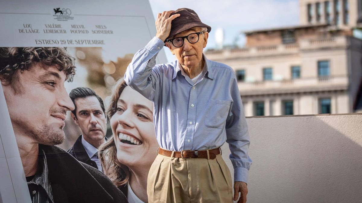 Woody Allen, en Barcelona para presentar 'Golpe de suerte'