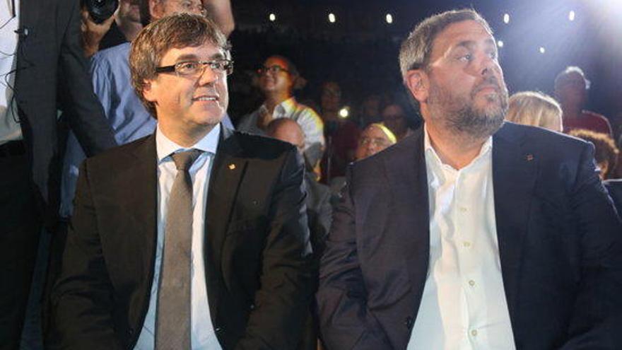 Carles Puigdemont i Oriol Jonqueras