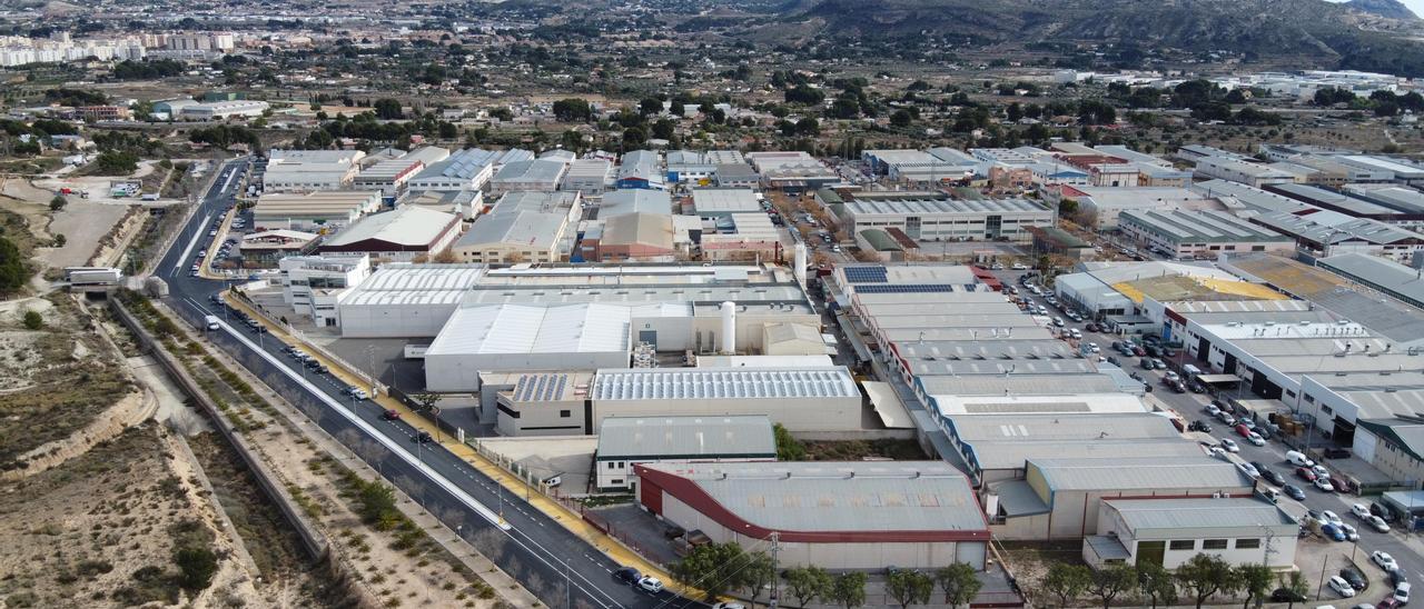 El polígono industrial de Campo Alto, en el municipio de Elda.