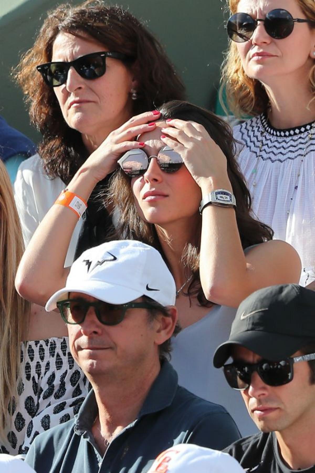 Xisca Perelló durante la semifinal de Roland Garros