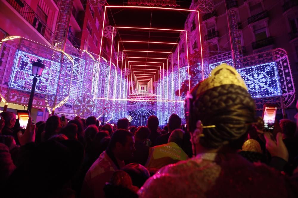 Encendido de luces de la falla Cuba-Puerto Rico