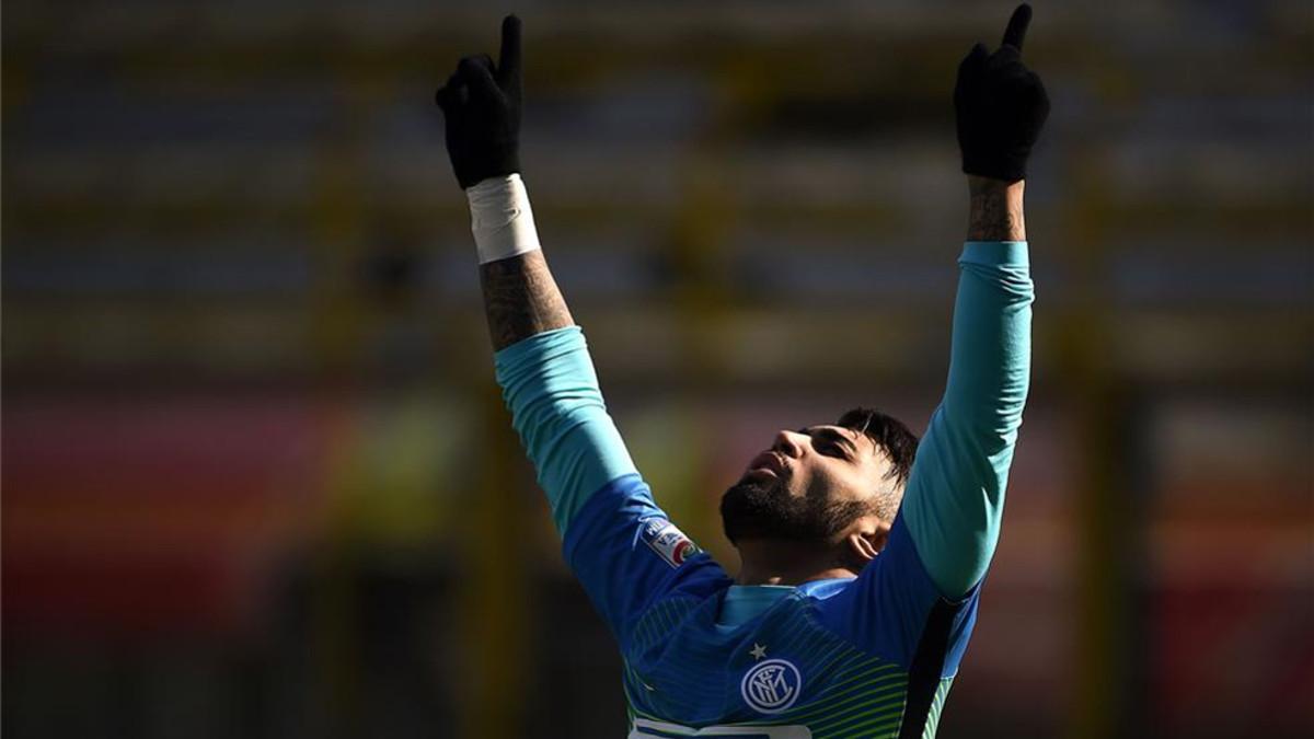 Gabigol marcó, por fin, su primer gol con el Inter de Milán