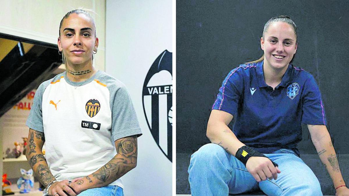 Érika González (Levante UD) y Macarena Portales (Valencia CF) se enfrentarán en el derbi