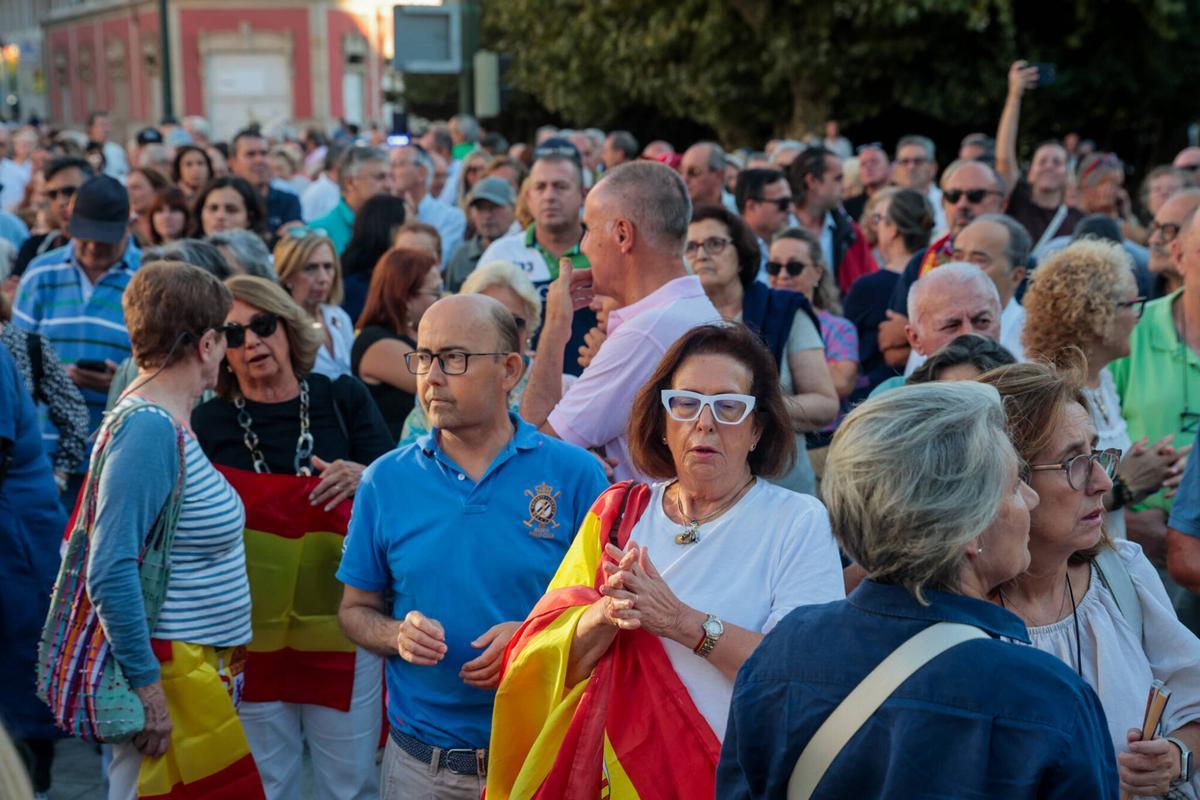 Un momento de la protesta vivida esta tarde en Vilagarcía.