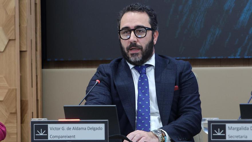 El supuesto cabecilla de la trama Koldo, Víctor de Aldama, comparece ante la comisión no permanente de investigación en el Parlament balear.