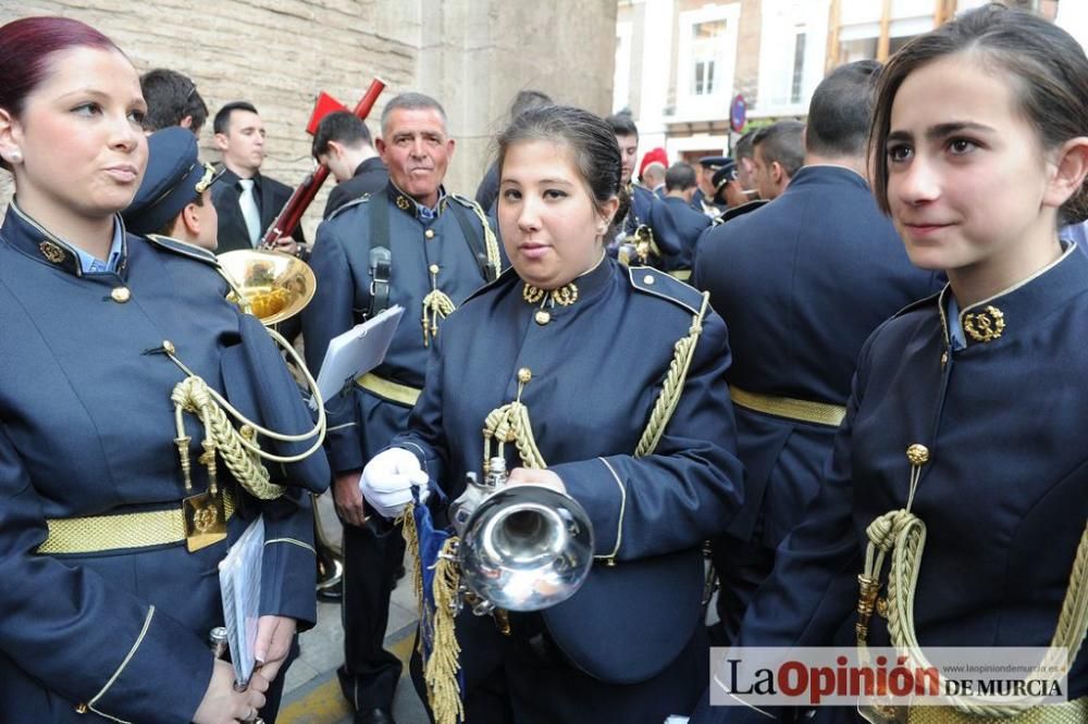 La procesión del Amparo a su salida de San Nicolás