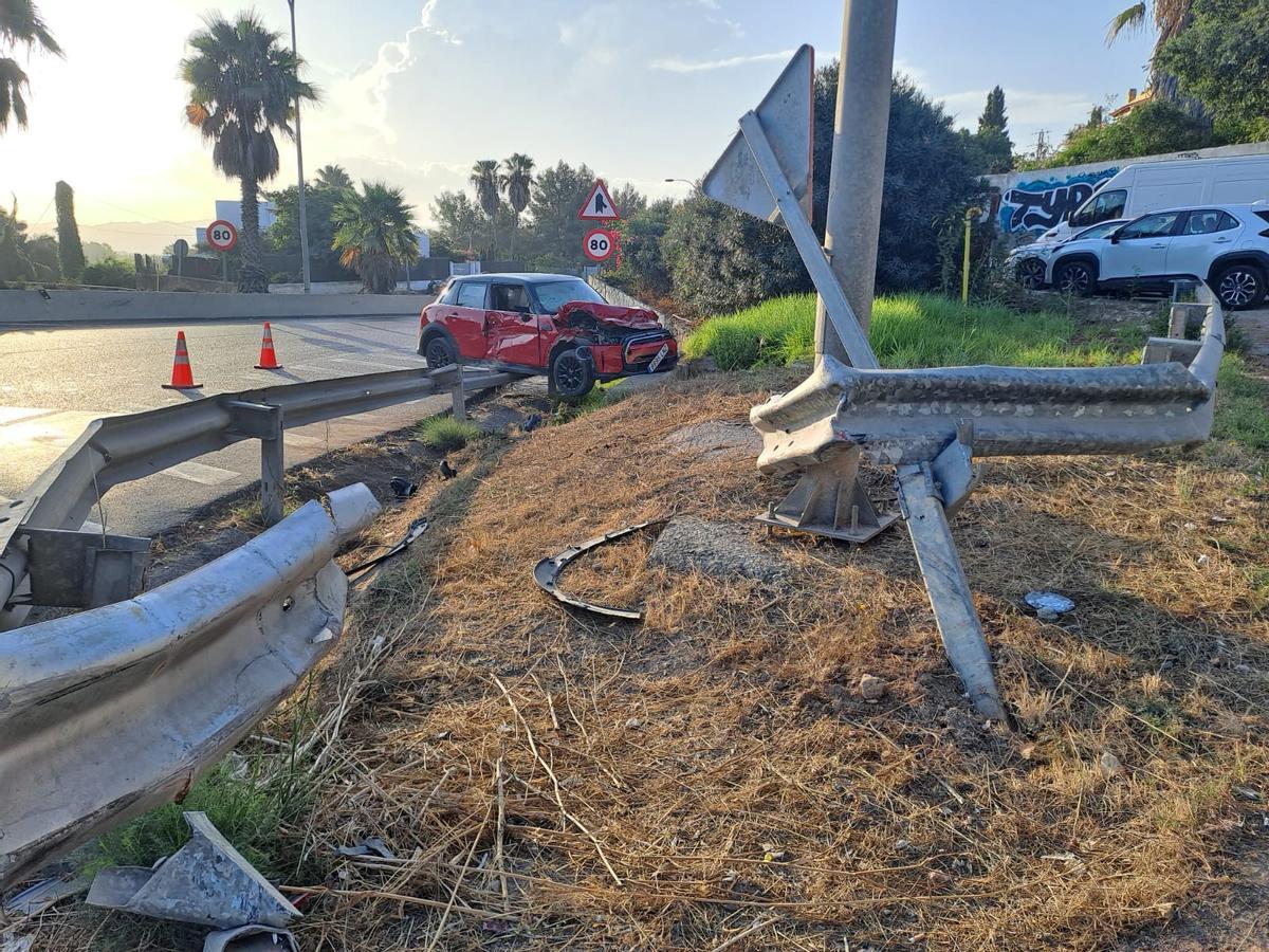 Estas son todas las fotos del accidente de tráfico cerca de Sant Rafel