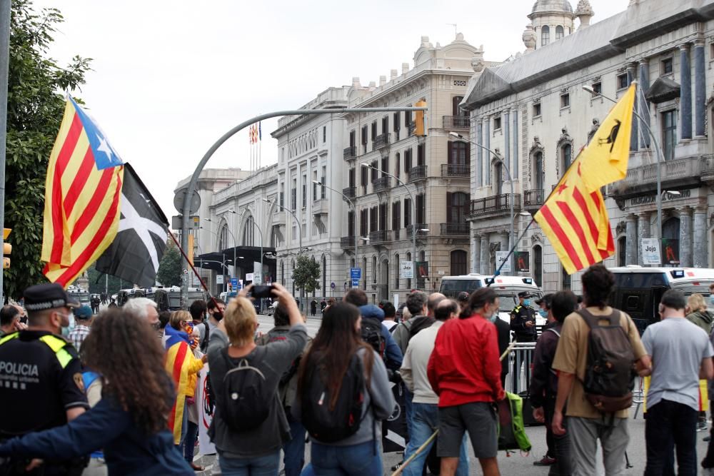 Manifestacions a Barcelona contra la visita del rei Felip VI