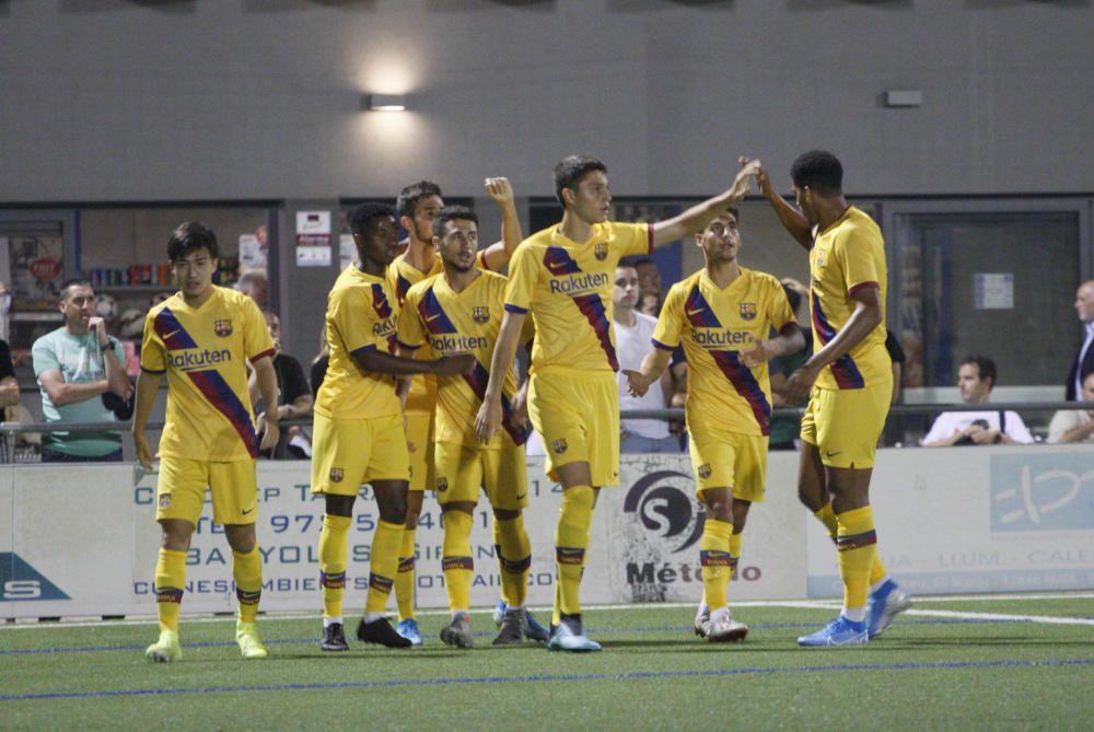 El Barça B s''endú el torneig de l''Estany amb una golejada