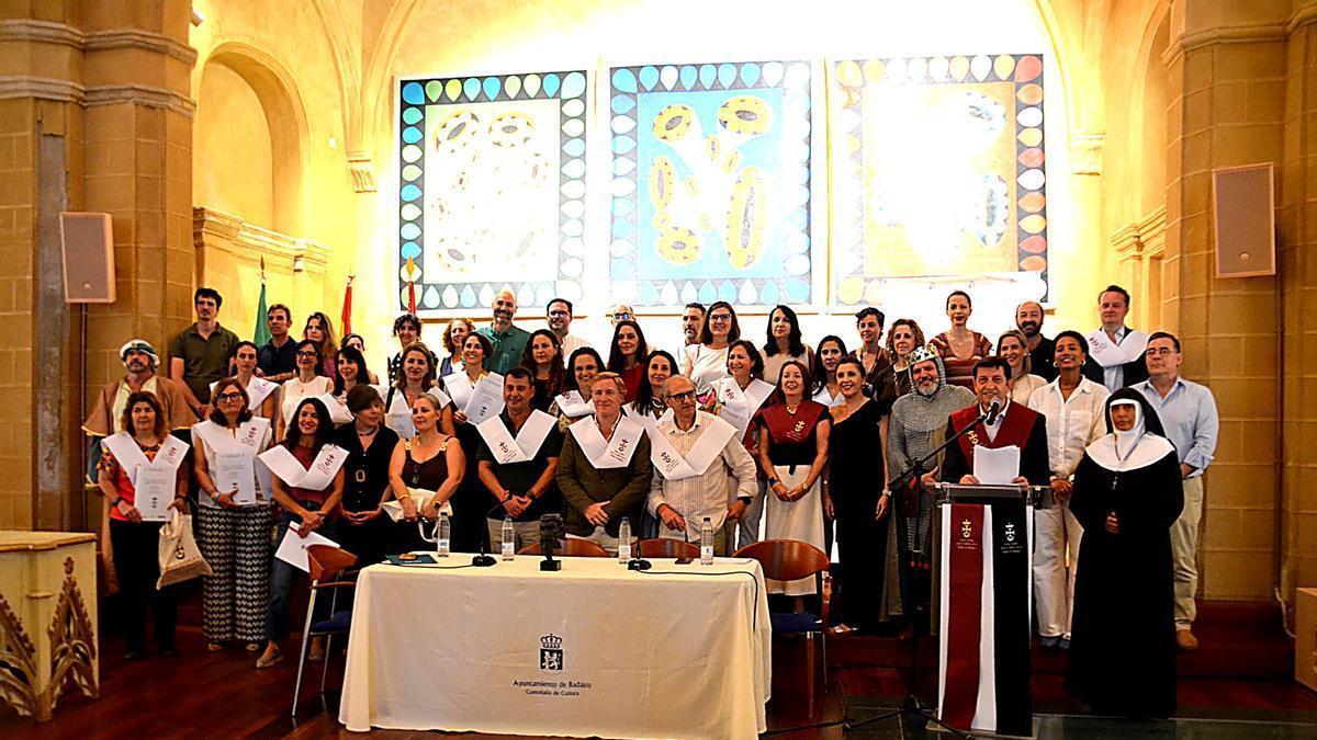 Acto de inauguración de la IV Edición de la Gran Orden para la Defensa de la Ciudad de Badajoz.