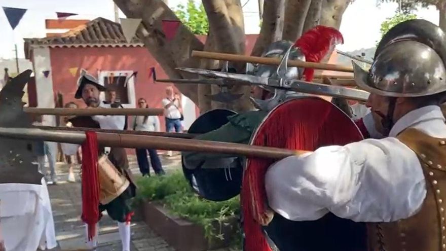 Santa Brígida recrea la victoria sobre las tropas de Van der Does