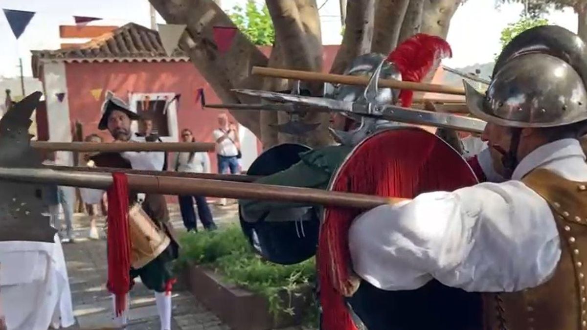 Recreación de la batalla del Batán en Santa Brígida