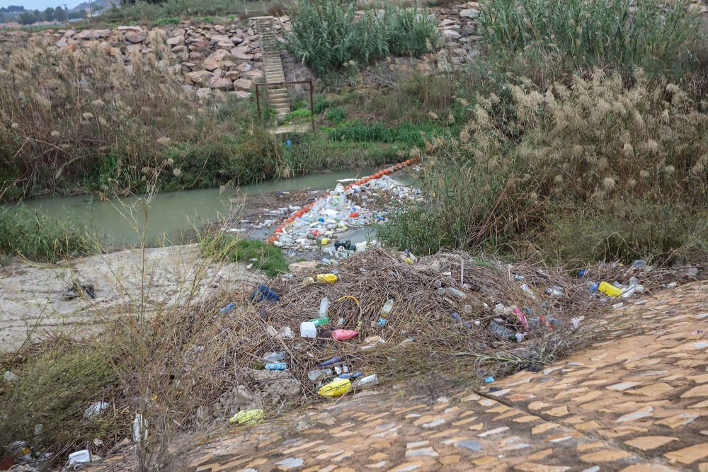 La Conselleria de Medio Ambiente y la CHS impulsan medidas para evitar la contaminación del Segura en la Vega Baja por sólidos flotantes.