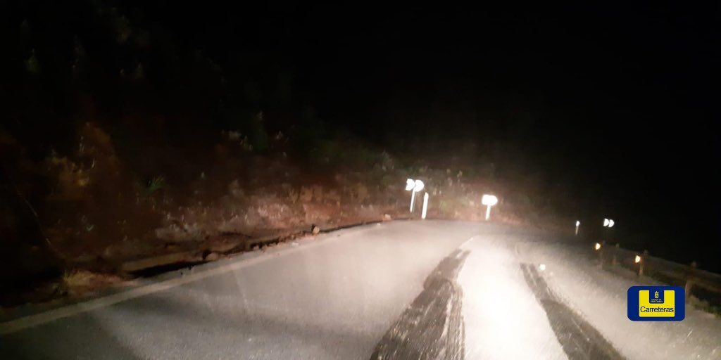 Nieva en la cumbre de Gran Canaria