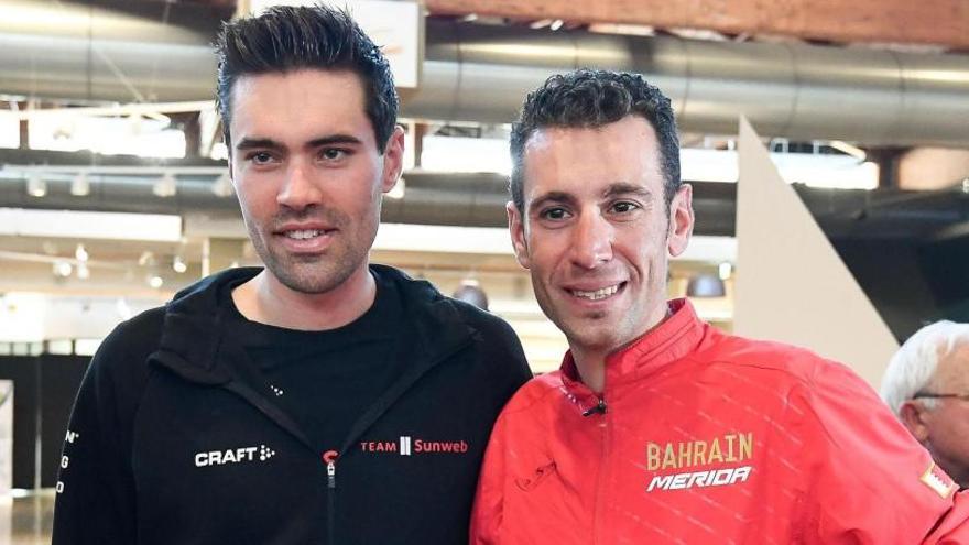 Tom Dumoulin y Vincenzo Nibali.