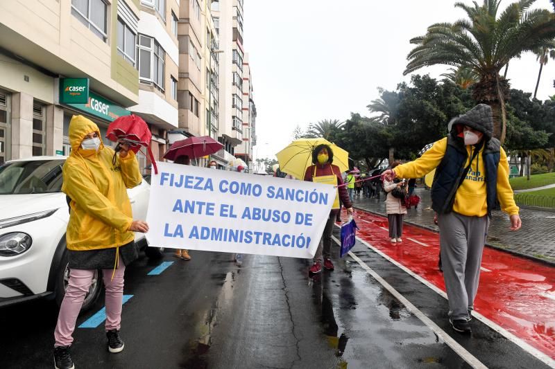 Los interinos siguen con las protestas