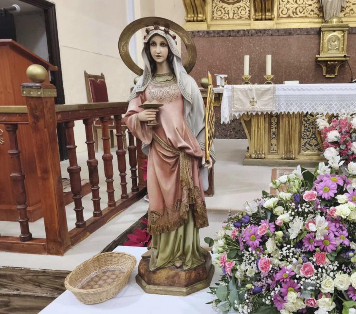 Imagen de la santa en Codo. | SERVICIO ESPECIAL
