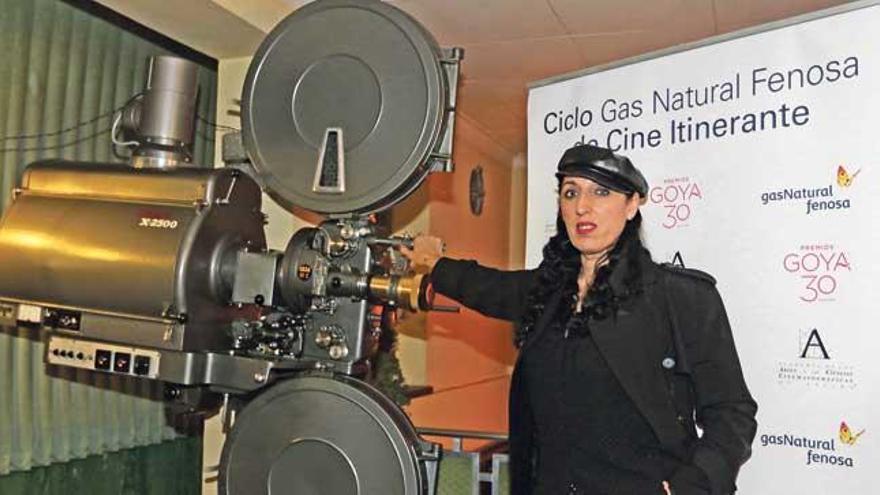 Rossy de Palma, ayer, en el cine Regio de Sant Antoni (Eivissa).