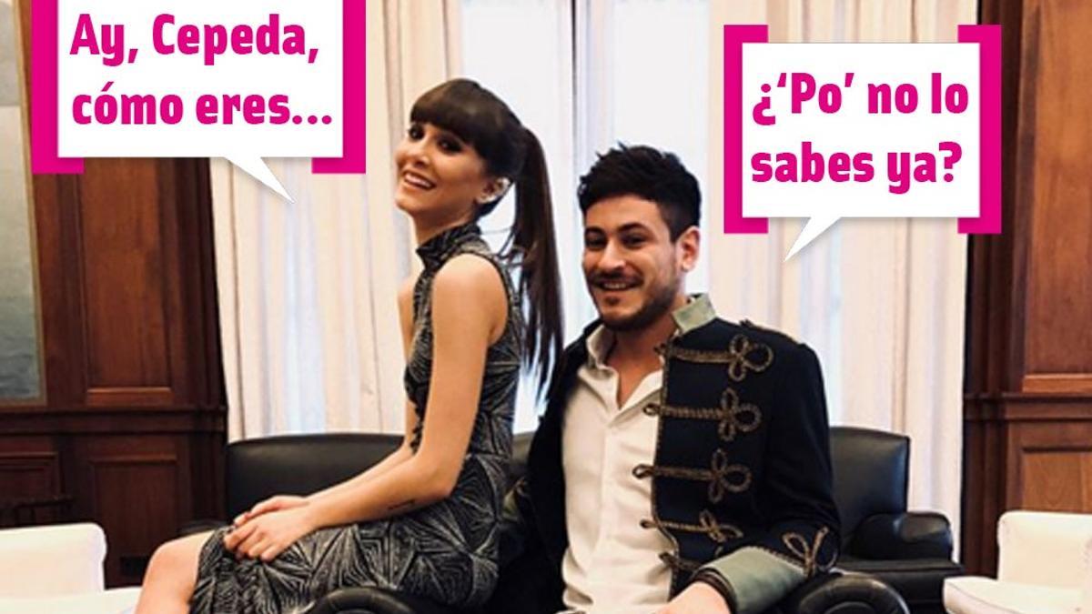 Aitana y Cepeda de chuleo