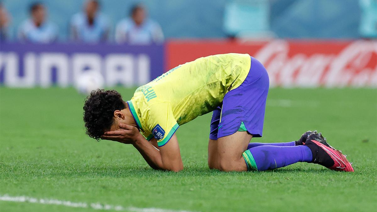 Marquinhos falló el penalti en la tanda y Brasil cayó eliminada del Mundial de Qatar