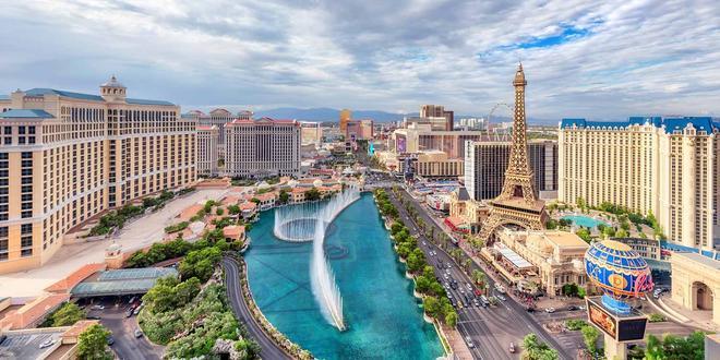 Las Vegas strip in Nevada