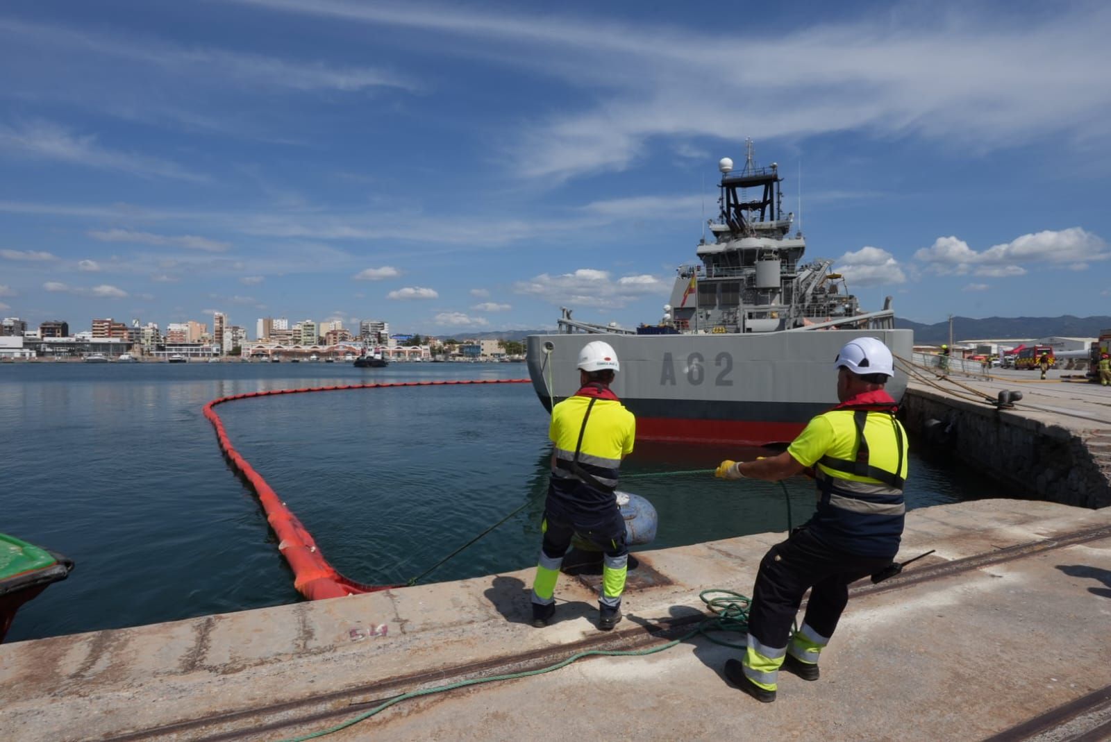 PortCastelló acoge un simulacro de la Armada Española