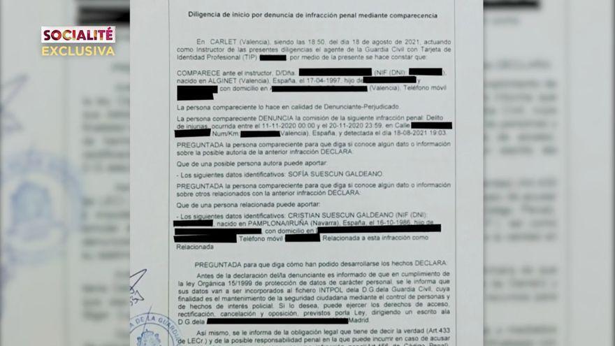 Denuncia que la víctima presentó ante la Guardia Civil.